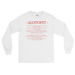 Alotofit Definition Red Logo Long Sleeve T-Shirt