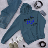 Alotofit Grindin 24/7 Blk/Blue Text Hooded Sweatshirt