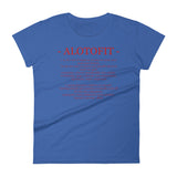 Alotofit Definition Red Logo Women's Short Sleeve T-shirt