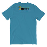 Alotofit We Working Character Front & Back Original Logo Unisex Short Sleeve T-shirt