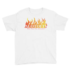 Alotofit Fire Original Logo Youth Short Sleeve T-Shirt (XS-XL)