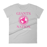 Alotofit Eightmile Giants Nation Breast Cancer Women's short sleeve t-shirt w/ outside logo