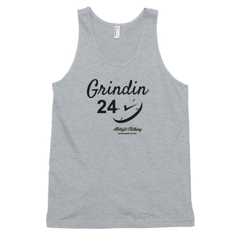 Alotofit Grindin 24/7 Black Classic tank top (unisex)
