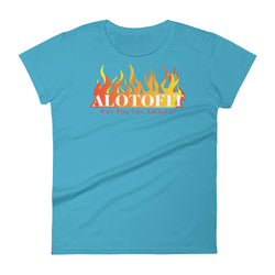 Alotofit Fire Original Logo Women's Short Sleeve T-shirt