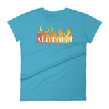 Alotofit Fire Original Logo Women's Short Sleeve T-shirt