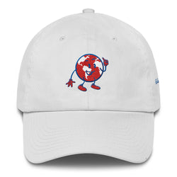 Alotofit Globeman Red/Wht/Blue Cotton Cap w/ side branding
