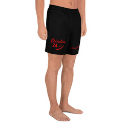 Alotofit Grindin 24/7 Blk/Red Men's Athletic Long Shorts