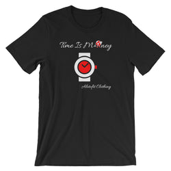 Alotofit Time Is Money White-Red Short-Sleeve Unisex T-Shirt