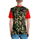 Alotofit Money Power Respect Camo/Red All Over Men's T-shirt