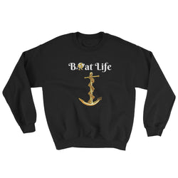 Alotofit Boat Life Gold White Logo Sweatshirt