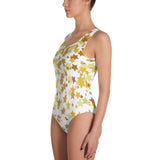 Alotofit Star White One-Piece Swimsuit