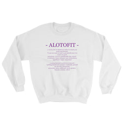 Alotofit Definition Purple Logo Sweatshirt