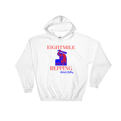 Alotofit Eightmile Repping Red Blue Hooded Sweatshirt w/ outside logo