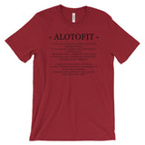Alotofit Definition Black Logo Unisex Short Sleeve T-shirt