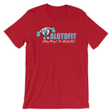 Alotofit Clothing North Carolina Blue Logo Unisex short sleeve t-shirt