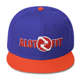 Alotofit Go Global Red & White Logo Wool Blend Snapback (3D PUFF)