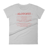 Alotofit Definition Red Logo Women's Short Sleeve T-shirt