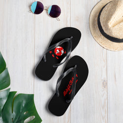 Alotofit Established To Win & Logo Blk/Red/Wht Flip-Flops