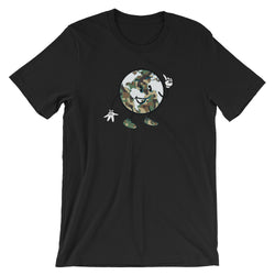 Alotofit Globeman Camo/White Logo Unisex short sleeve t-shirt