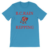 Alotofit Globeman B.C Rain Globeman Red & Gray Logo Unisex short sleeve t-shirt