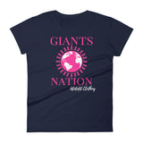 Alotofit Eightmile Giants Nation Breast Cancer Women's short sleeve t-shirt w/ outside logo