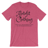 Alotofit Clothing 2 Black Logo unisex short sleeve t-shirt