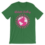 Alotofit Clothing Breast Cancer Unisex short sleeve t-shirt w/ outside logo