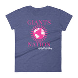 Alotofit Eightmile Giants Nation Breast Cancer Women's short sleeve t-shirt w/ outside logo