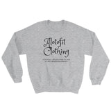 Alotofit Clothing Black Logo Sweatshirt