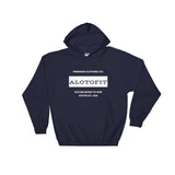 Alotofit Premium Clothing White Hooded Sweatshirt