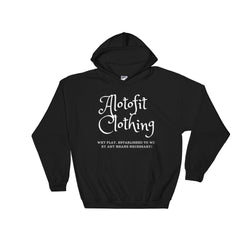 Alotofit Clothing White Hooded Sweatshirt w/ back logo