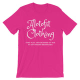 Alotofit Clothing 2 Black Logo unisex short sleeve t-shirt