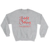 Alotofit Clothing Red Logo Sweatshirt