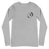 Alotofit Luxury A Black Embroidered Logo Unisex Long Sleeve Tee