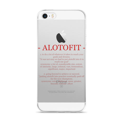 Alotofit Definition Red Logo IPhone 5/5s/Se, 6/6s, 6/6s Plus Case