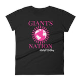 Alotofit Eightmile Giants Nation Breast Cancer Women's short sleeve t-shirt w/ outside logo