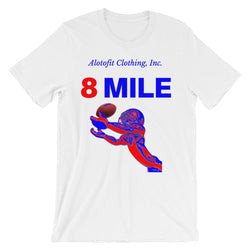 Alotofit Eightmile 8 Mile Football Logo  Unisex short sleeve t-shirt