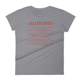 Alotofit Definition Red Logo Women's Short Sleeve T-shirt