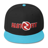 Alotofit Go Global Red & White Logo Wool Blend Snapback (3D PUFF)