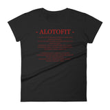 Alotofit Definition Red Logo Women's Short Sleeve T-shirt
