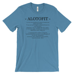 Alotofit Definition Black Logo Unisex Short Sleeve T-shirt