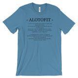 Alotofit Definition Black Logo Unisex Short Sleeve T-shirt