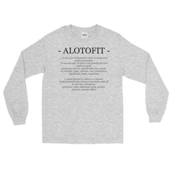 Alotofit Definition Black Logo Long Sleeve T-Shirt