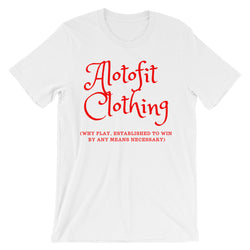 Alotofit Clothing 2 Red Logo unisex short sleeve t-shirt