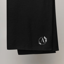 Alotofit Luxury A White Embroidered Logo on Turkish cotton towel