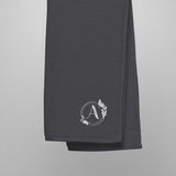 Alotofit Luxury A White Embroidered Logo on Turkish cotton towel