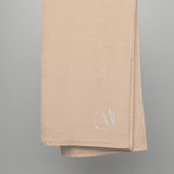 Alotofit Luxury A White Embroidered Logo on Turkish cotton towel