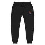 Alotofit Royal A Orange/Purple Embroidered Logo Unisex fleece sweatpants