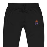 Alotofit Royal A Orange/Purple Embroidered Logo Unisex fleece sweatpants