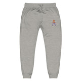 Alotofit Royal A Orange/Purple Embroidered Logo Unisex fleece sweatpants